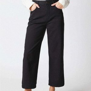 Billy reid cropped wide leg pant black jean